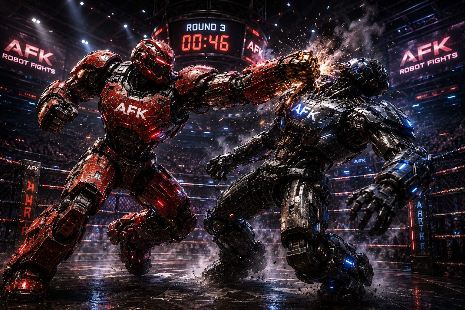 AFK Robot Fights scene